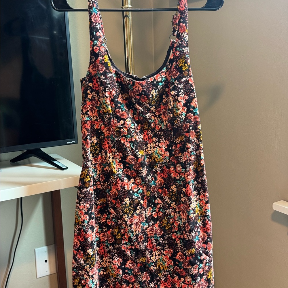 Wild Fable Pink and Orange Scoop Neck Sundress
